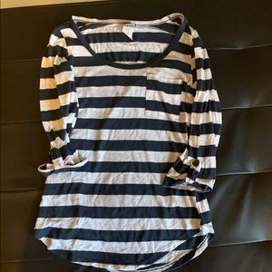 3/4 sleeve Stripped Shirt